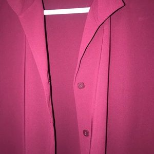Burgundy Button Up shirt